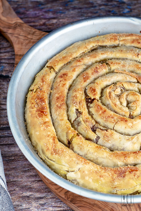 Banitsa con zucca e noci