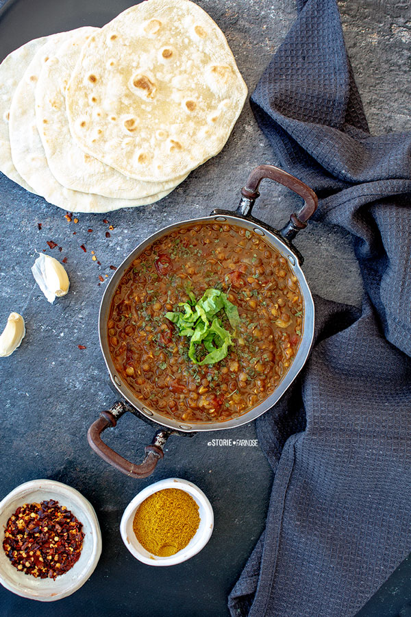 chapati e dahl indiani