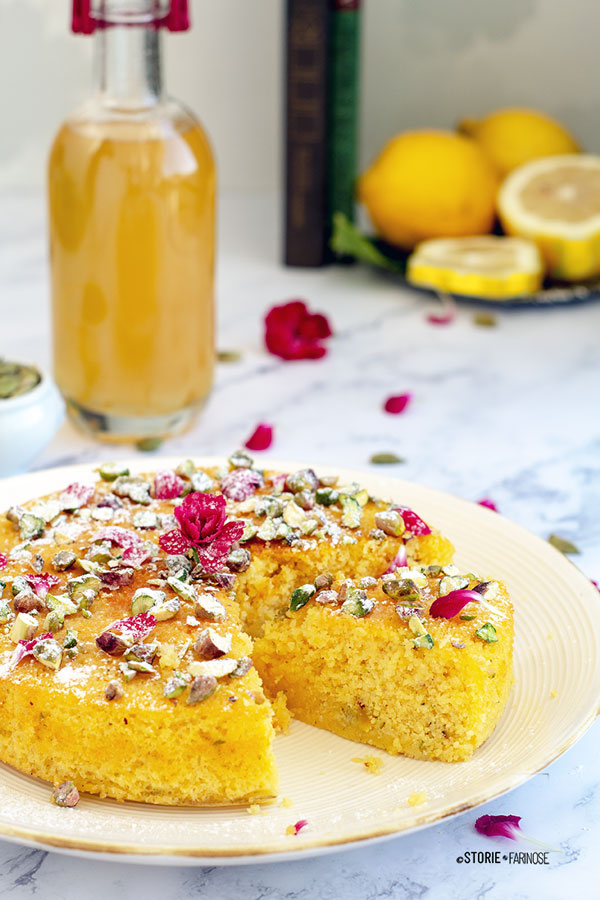 torta dell'amore con zafferano