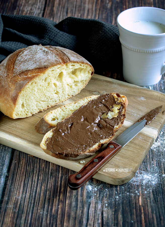 pane di semola di altamura con nutella