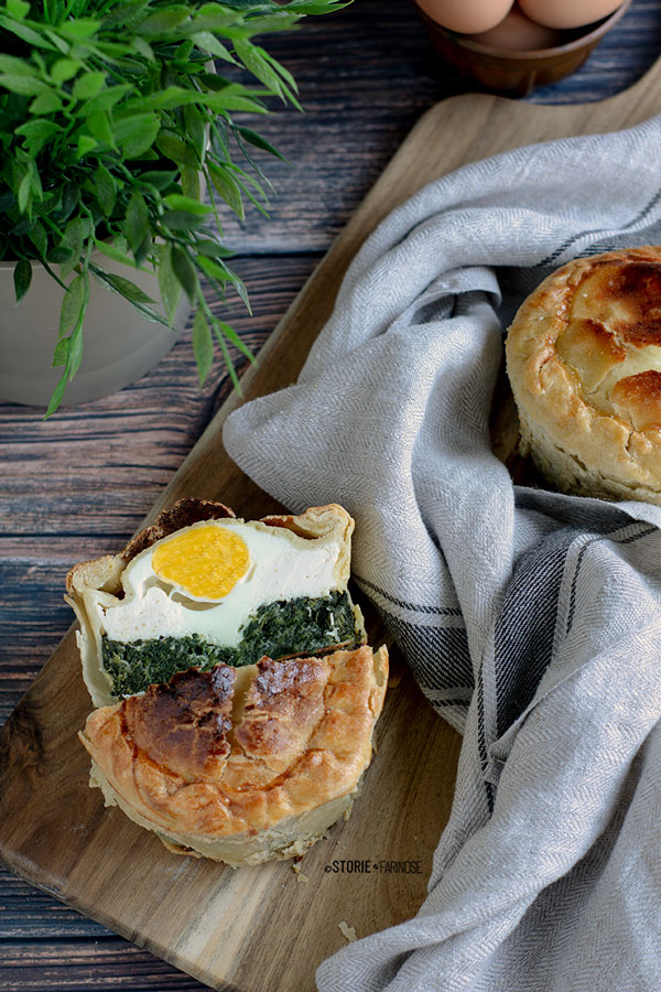 torta gattafura con spinaci