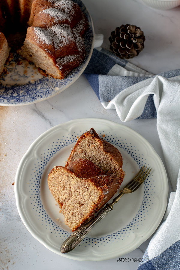 torta di cachi mela fette