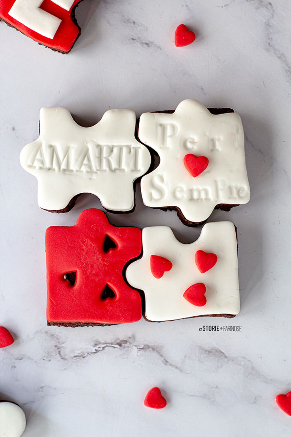 biscotti puzzle San Valentino amarti