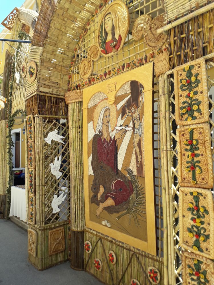 mosaico festa del pane di San Biagio dei Platani