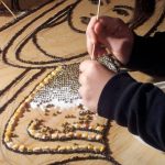 Lavorazione mosaici festa del pane di San Bigio dei Platani