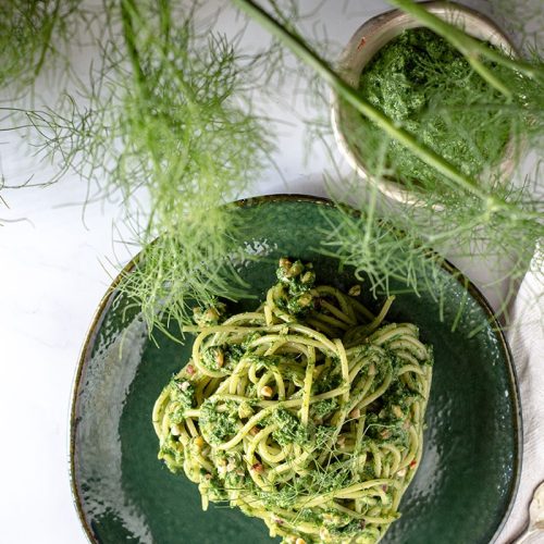 pasta siciliana con pesto di finocchietto copertina